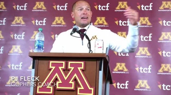 Gophers coach Fleck talks about loss to Maryland