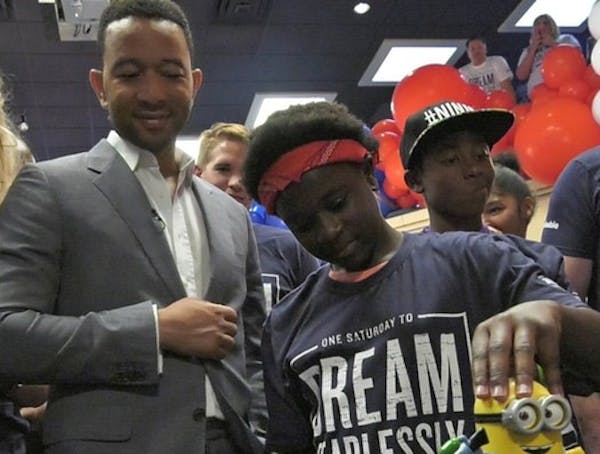 John Legend has big surprise for Minneapolis children