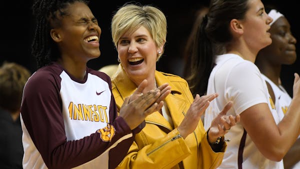 Gophers coach Marlene Stollings after Saturday's victory