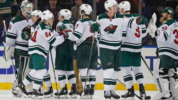 Wild completes road trip sweep with dominant win over Rangers