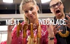 Step up your Vikings tailgating game with these insane 'meat necklaces'