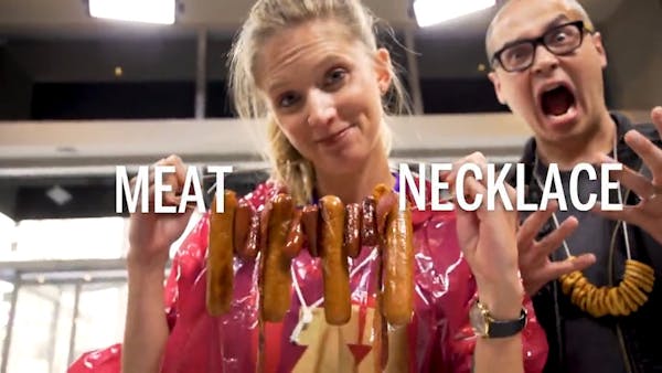 Step up your Vikings tailgating game with these insane 'meat necklaces'