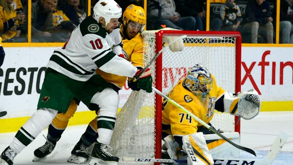 Offense dries up in Wild's loss to Predators