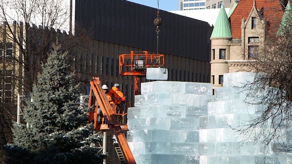 Builders of ice palace aren't worried about warmer weather