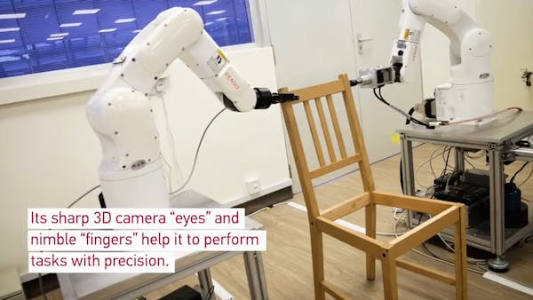 Watch robot build Ikea chair