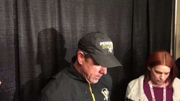 Penguins coach Mike Sullivan on facing the Wild, Matt Cullen