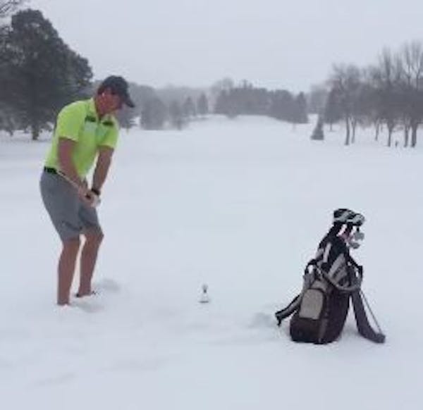 Snowstorm? Golf don't care ....