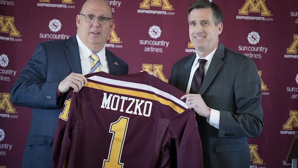 Motzko takes reins as Gophers hockey coach
