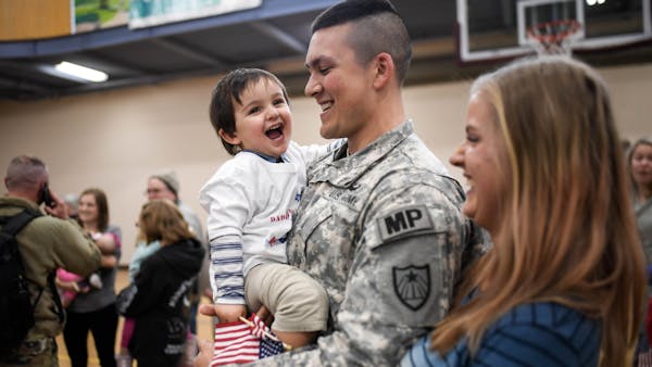 Minnesota National Guard company welcomed home in time for holidays