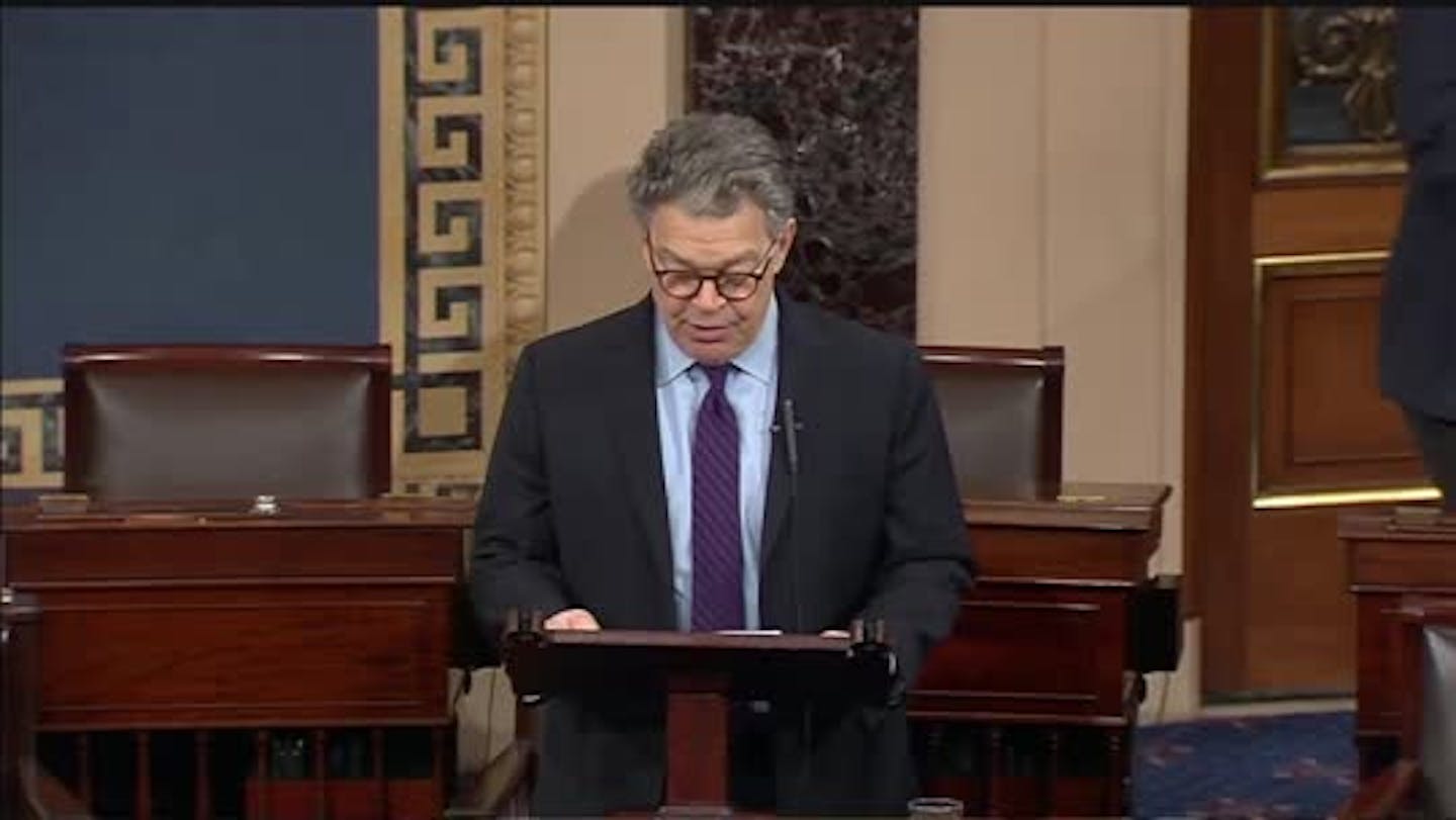 As Al Franken begins Senate exit, debate builds over his successor