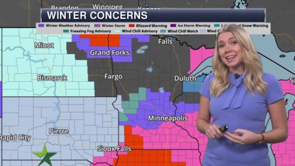 Evening forecast: Low of 9 with clouds and watching winter storm track