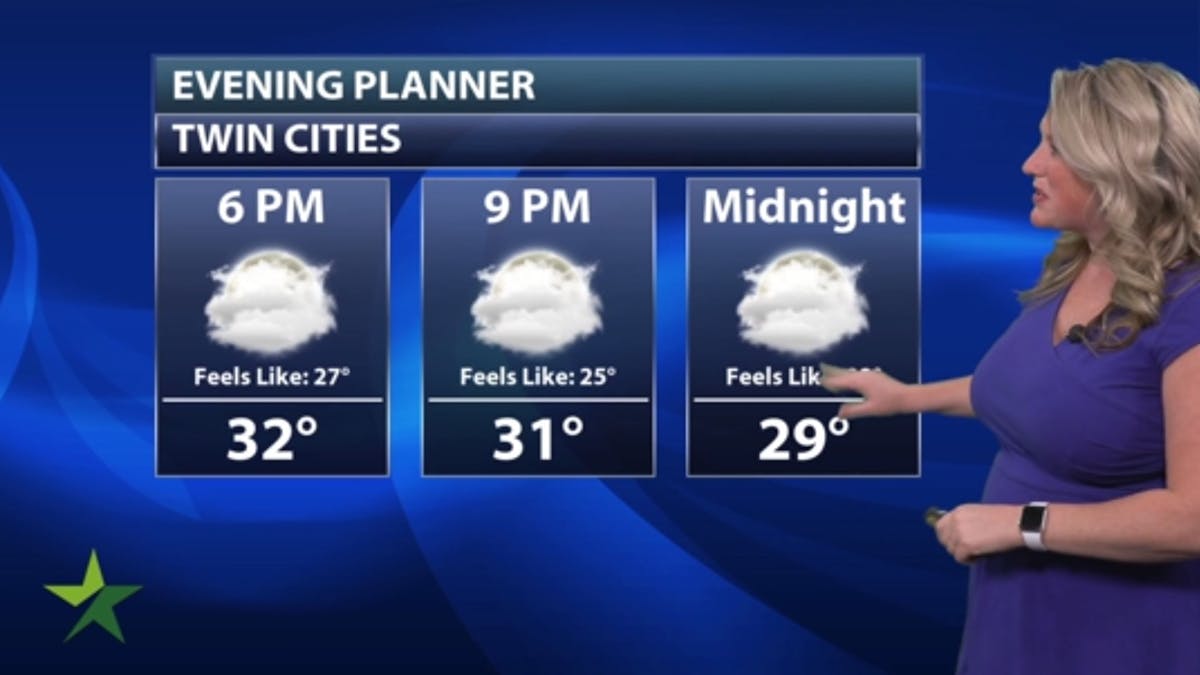 Evening forecast: Low of 23; cloudy with a little snow possible