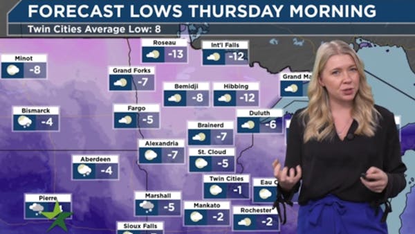 Evening forecast: Low of 1 and partly cloudy amid continued cold