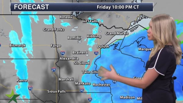 Evening forecast: Low of 10; up to an inch of snow; winds and clouds increase
