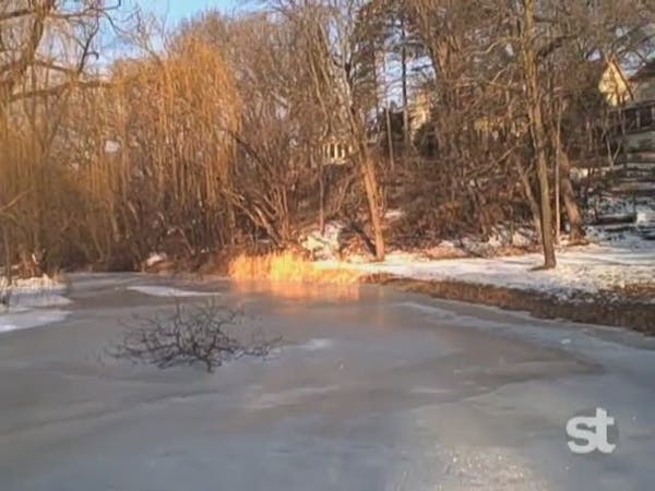 Skating down Minnehaha Creek