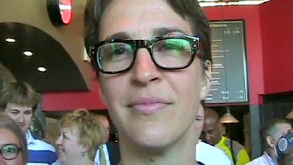 Rachel Maddow of MSNBC stops by Cafe Latte