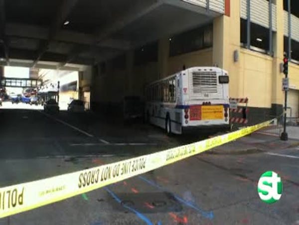 Several injured in downtown St. Paul bus crash