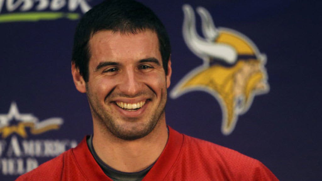After watching film on Monday, Vikings quarterback Christian Ponder drove to Hudson, Wis. to get married to ESPN reporter Samantha Steele.