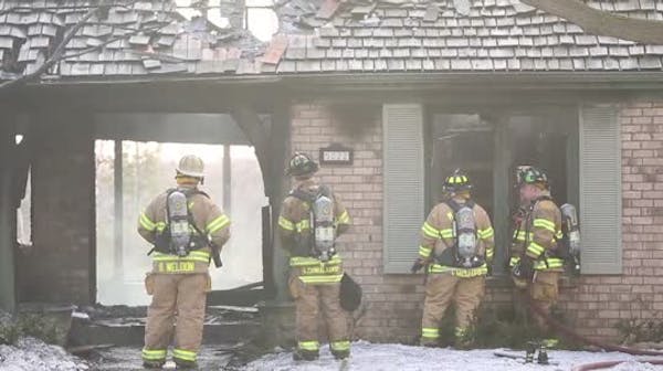 Fire destroys Edina home