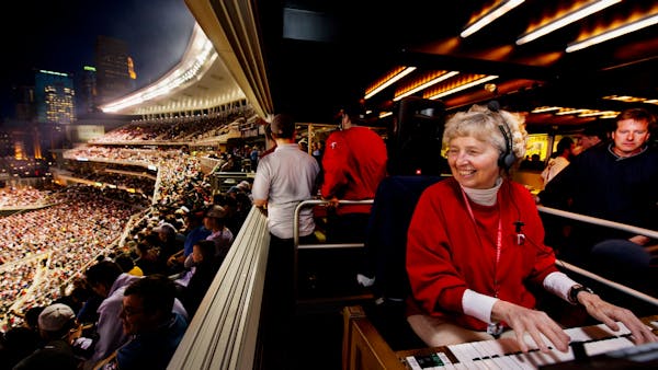 Twins organist is part of the crowd
