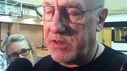Wolves coach Rick Adelman and players Derrick Williams and Dante Cunningham discuss Kevin Love's broken hand and how his absence for the season's first six weeks or more will affect the team.