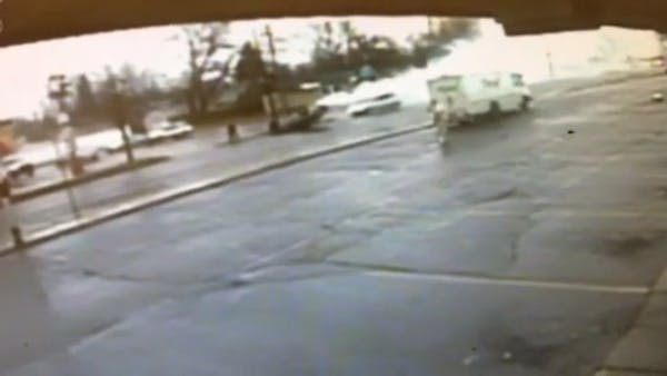 Watch surveillance video of car crash