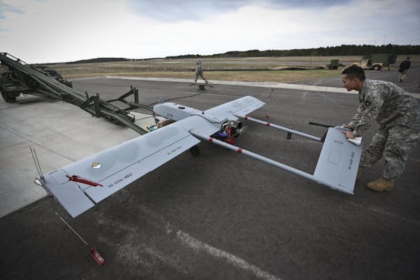 Drones on parade at Camp Ripley