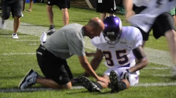 Vikings rookie receiver Childs injured
