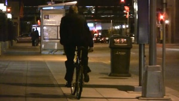 WCCO's Mike Max bikes between stations