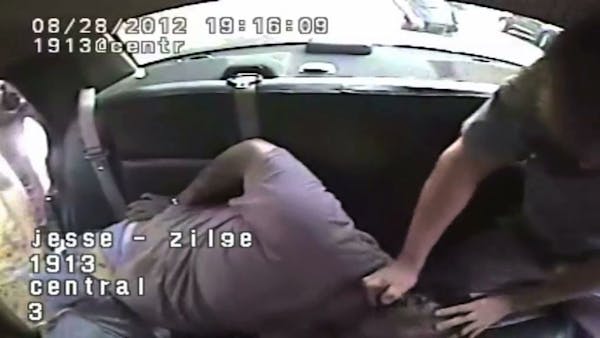 St. Paul police officer pepper-sprayed man squad car video shows