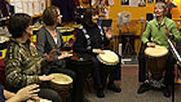 Ritual drumming grows more popular with women