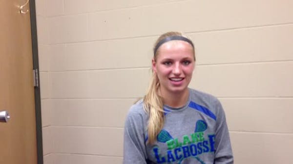 Blake junior Lydia Sutton is the Star Tribune girls' lacrosse Metro Player of the Year