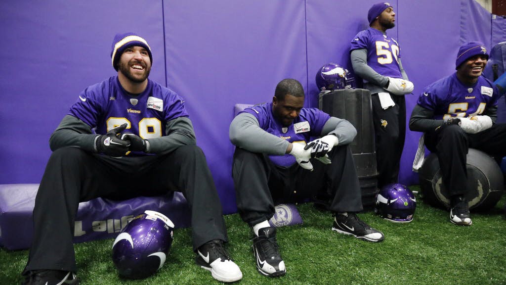 Vikings players are preparing for the cold as they travel to Lambeau Field to take on the Packers in an NFC wild-card playoff game Saturday night.