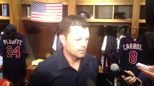 Infielder Jamey Carroll talks about some of the things that went wrong as Twins were swept by Boston.