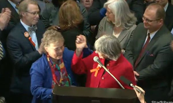 Capitol erupts ahead of historic marriage vote