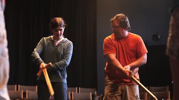Summer camp attendees learn medieval swordsmanship