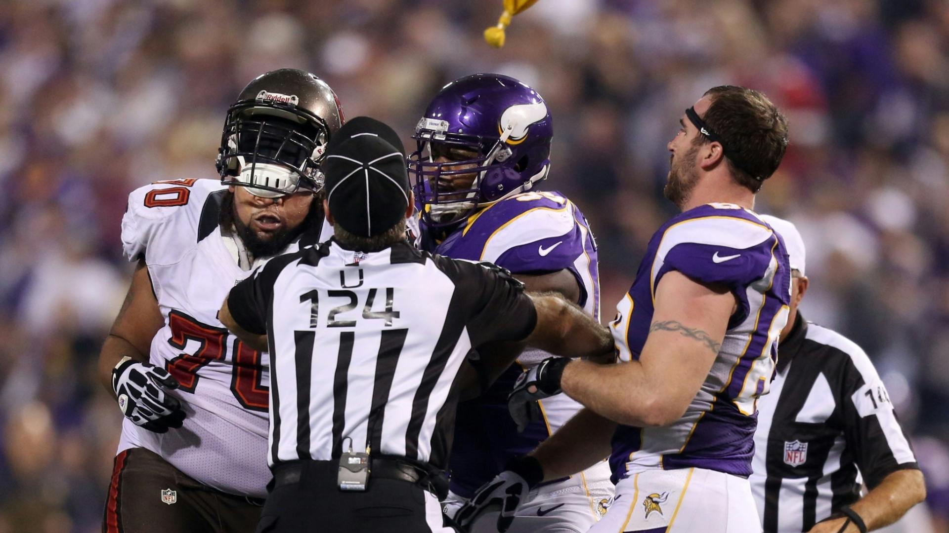The Minnesota Vikings lost to the Tampa Bay Buccaneers 36-17 and fell to 5-3 on the season.