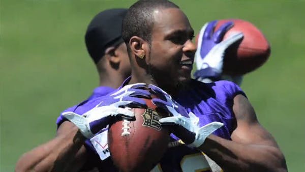 Watch Harvin workout in final minicamp day