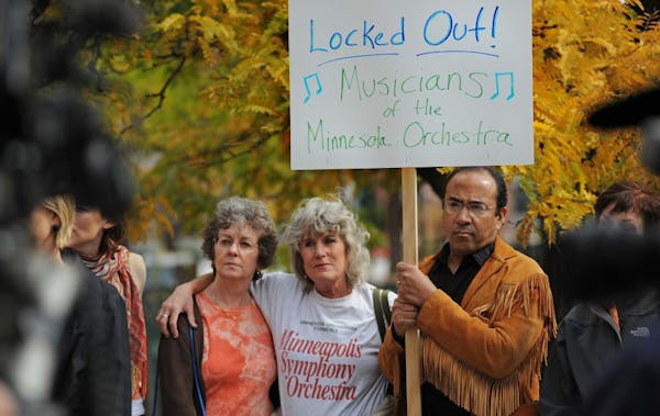 Rally in support of locked out musicians