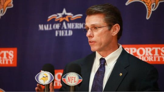 Vikings President Mark Wilf introduced Rick Spielman as the team's new general manager Tuesday.