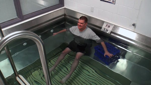 What's it like to be chilling in Vikings' cold tub?