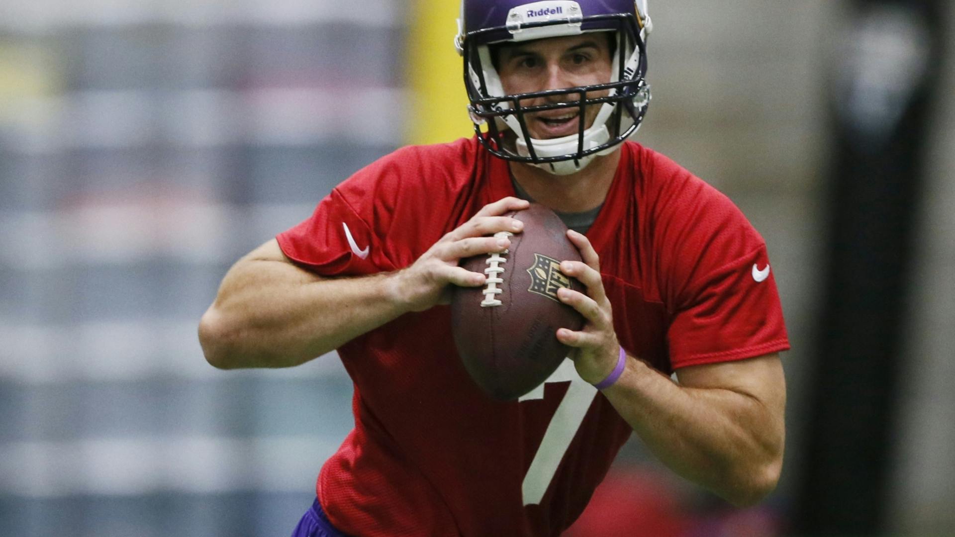 Leslie Frazier was encouraged with Christian Ponder's maturity during Vikings minicamp.