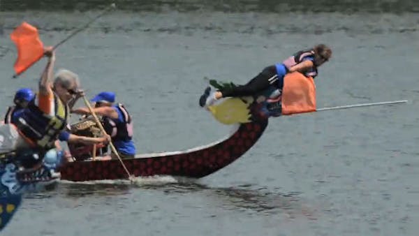 Experience Dragon Boat races on Lake Phalen