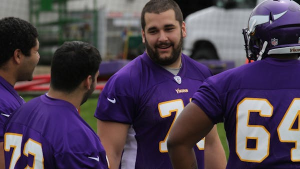 Rookie minicamp draws Vikings veterans' attention, too