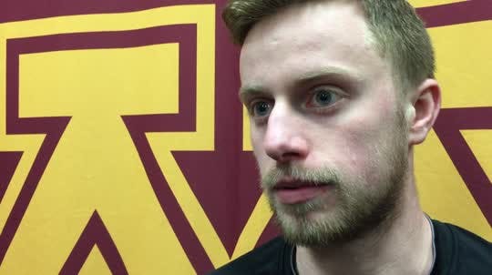 Senior forward Sam Warning and the five other seniors on the Gophers' roster have played a big role in the run of success over the past two weekends.