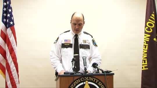 Hennepin County Sheriff Rich Stanek's press conference on the deaths of Dr. Stephen Larson and Ted Hoffstrom.