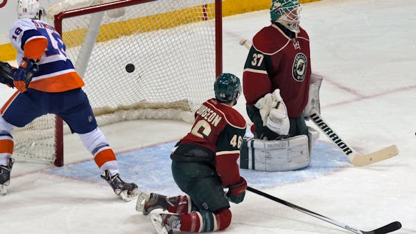 Wild coughs up three-goal lead in loss to Islanders