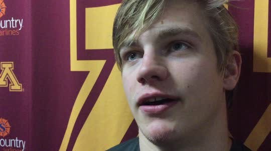 Gophers freshman forward Leon Bristedt extended his point streak to three games in Friday's win over Ohio State.