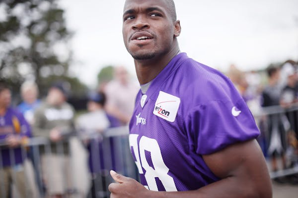 Adrian Peterson deactivated for Sunday's game