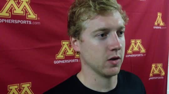 Gophers hockey forward Travis Boyd was impressed with the freshmen in the team's 5-1 exhibition win over Lethbridge.
